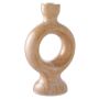 LJUSHÅLLARE HOUSE NORDIC KERAMISK BRUN 13,5X23,5CM