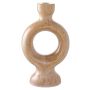 LJUSHÅLLARE HOUSE NORDIC KERAMISK BRUN 13,5X23,5CM