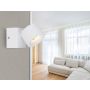 VÄGGLAMPA GLOBO RAE LED VIT