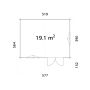 STUGA PALMAKO SALLY 19,1M² 