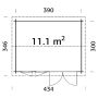 STUGA PALMAKO IRIS 11,1M² 