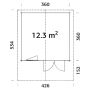 STUGA PALMAKO SALLY 12,3M² 