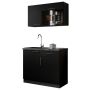 PENTRY RESPEKTA OLIVER KB100GRSWMI SVART 100CM