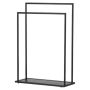KLÄDSTÄLLNING VENTURE HOME ALVA STÅL 100X70X30CM SVART
