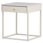 SIDOBORD VENTURE HOME BAKAL STÅL 43X50CM  BEIGE
