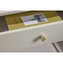 SIDOBORD VENTURE HOME BAKAL STÅL 43X50CM  BEIGE