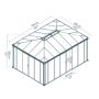 LUSTHUS CANOPIA LEDRO 3600 ORANGERI 17,7M²