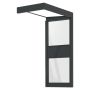 ENTRÉTAK CANOPIA SOPHIA MED SIDOVÄGG OPAL GLAS 1,6M GRÅ