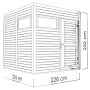 ATTEFALLSHUS BERTILO CUBUS 2 ANTRACIT 5,3M²