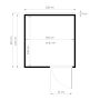 ATTEFALLSHUS BERTILO CUBUS 2 ANTRACIT 5,3M²