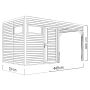 ATTEFALLSHUS BERTILO CUBUS 2 LOUNGE ANTRACIT 10,5M²