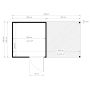 ATTEFALLSHUS BERTILO CUBUS 2 LOUNGE OBEHANDLAD 10,5M²