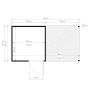 ATTEFALLSHUS BERTILO CUBUS 2 OFFICE LOUNGE OBEHANDLAD 10,5M²