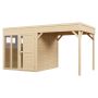 ATTEFALLSHUS BERTILO CUBUS 2 OFFICE LOUNGE OBEHANDLAD 10,5M²