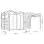 ATTEFALLSHUS BERTILO CUBUS 3 OFFICE LOUNGE ANTRACIT 13,1M²