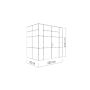 FÖRRÅD BERTILO HPL MINI ANTRACIT 3,2M²