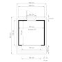 KIOSK 1 BERTILO OBEHANDLAD 3,2M²