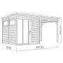 ATTEFALLSHUS BERTILO PENTUS 2 OFFICE LOUNGE ANTRACIT 10,5M²