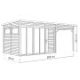 ATTEFALLSHUS BERTILO PENTUS 3 OFFICE LOUNGE OBEHANDLAD 13,1M²