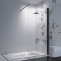 DUSCHVÄGG WALL SVART 120CM  