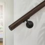 LEDSTÅNG NQD OLJAD MÖRKBETSAD EK RUND Ø43X1500MM