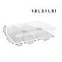 KYLSKÅPSFÖRVARING ROTHO LOFT TRANSPARENT 3-PACK