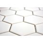 MOSAIK WELSCHEIT HEXAGON WHITE 32,5X28,1CM PRIS PER ARK