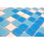 MOSAIK WELSCHEIT POOL MIX WHITE/BLUE 32,7X30,5CM PRIS PER ARK