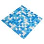 MOSAIK WELSCHEIT POOL MIX WHITE/BLUE 32,7X30,5CM PRIS PER ARK