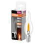 LJUSKÄLLA LEDVANCE LED KRON 35 818 FLAME 1W KLAR E14