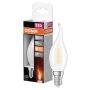 LJUSKÄLLA LEDVANCE LED BÖJD 35 818 FLAME 1 W MATT E14