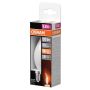 LJUSKÄLLA LEDVANCE LED BÖJD 35 818 FLAME 1 W MATT E14