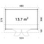 STUGA PALMAKO INES 13,7M²