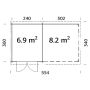 STUGA PALMAKO ELLA 6,9+8,2M²