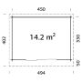 STUGA PALMAKO LEA SLIDE 14,2M²
