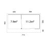 STUGA PALMAKO ANDREA SLIDE 11,2M+7,9M²