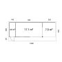 STUGA PALMAKO ANDREA SLIDE 17,1+7,9M²