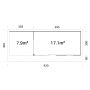 STUGA PALMAKO ANDREA SLIDE+ 17,1+7,9M²