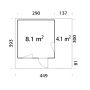 STUGA PALMAKO GRACE 8,7+4,1M²