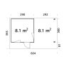 STUGA PALMAKO GRACE 8,7+8,1M²