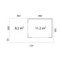 STUGA PALMAKO GRACE SLIDE+ 11,2+8,2M² 