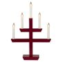 ADVENTSLJUSSTAKE KONSTSMIDE 5L RÖD 