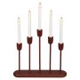 ADVENTSLJUSSTAKE KONSTSMIDE 5L MÖRKRÖD 