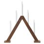 ADVENTSLJUSSTAKE MARKSLÖJD ARIELE 5L MÖRKBRUN