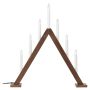 ADVENTSLJUSSTAKE MARKSLÖJD ARIELE 7L MÖRKBRUN