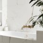 KLINKER TENFORS CARRARA GOLD MARMOR 60X60CM WHITE MATT 1,44M²/KRT