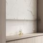 KLINKER TENFORS CARRARA GOLD MARMOR 60X60CM VIT MATT 1,44M²/KRT