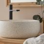TVÄTTSTÄLL TENFORS FRISTÅENDE TERRAZZO VIT Ø39CM