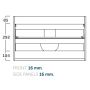 TVÄTTSTÄLLSSKÅP TENFORS HARMONI VIT BLANK 60CM
