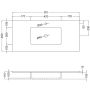 TVÄTTSTÄLL TENFORS ALPIN SOLID SURFACE 80CM
